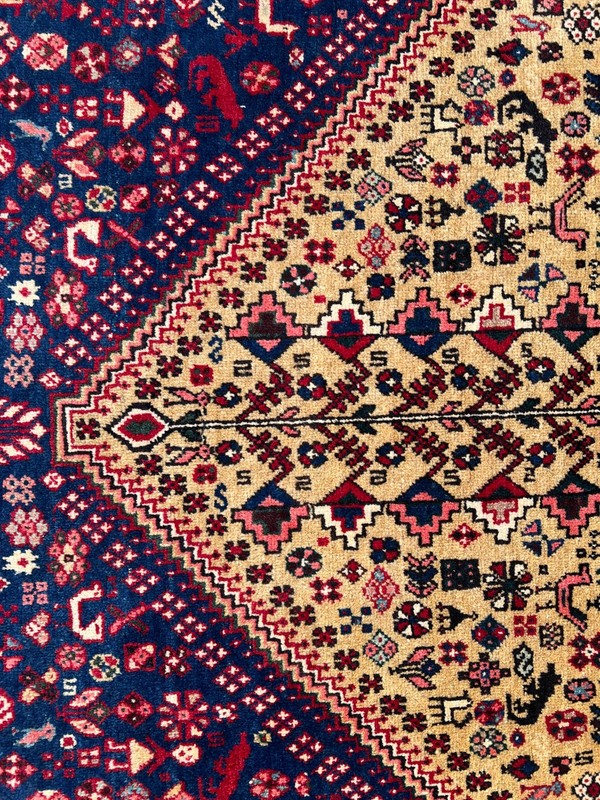 5'1x6'6 Ft Vintage Caucasian Style Rug Red Yellow Tribal Medallion Wool Carpet gallery