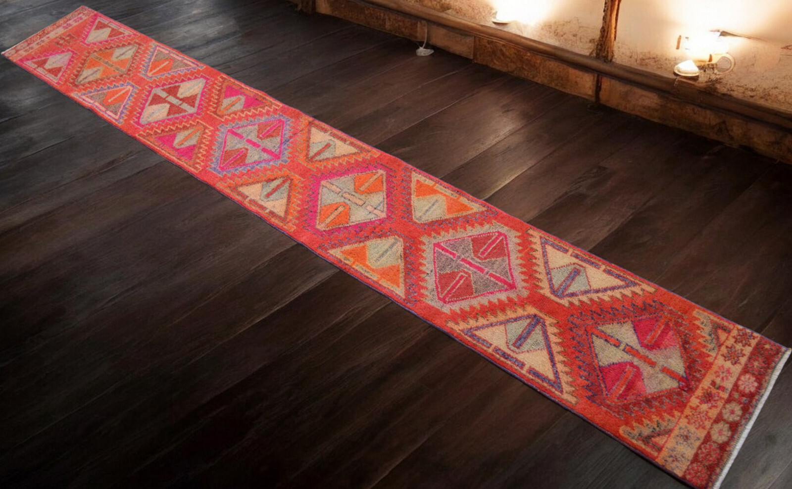 2x13 Runner Rug Hand Made Long Narrow Hallway Rug Low Pile. Actual 1.9 x 12.6 ft gallery