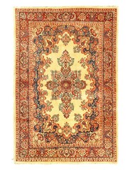 Fine Hand Knotted Antique Sarouk 6’4” X 9’8”