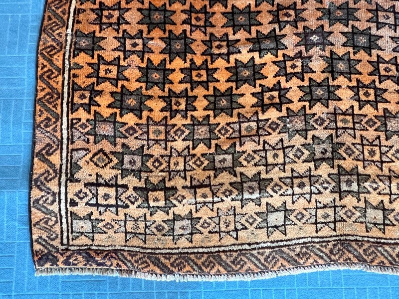 5.5 X 6.5 FT COLLECTORS' ITEM Vintage Beautiful Tribal Nomad Square Khowdani Rug gallery