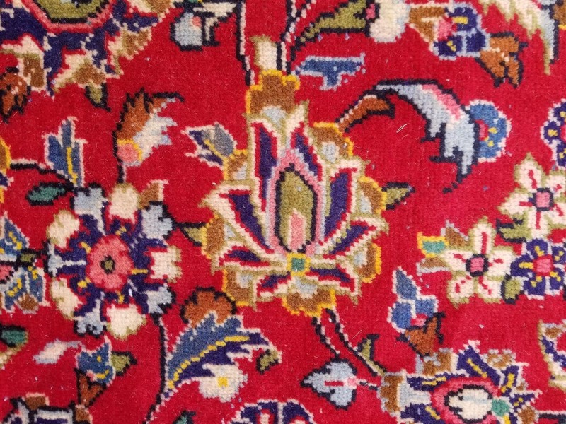 Vintage Traditional Handmade Oriental Wool Multicolor Rug 343 x 236 cm gallery