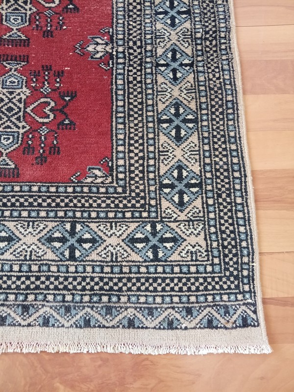 Antique Old Oriental rug, Antique Handmade Runner Rug, 3x9 Long Turkoman Rug F gallery