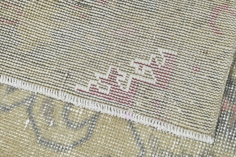 Oushak Turkish Vintage Rug 4x7 Kilim Rug Anatolian Handmade Boho Decor BEIGE gallery