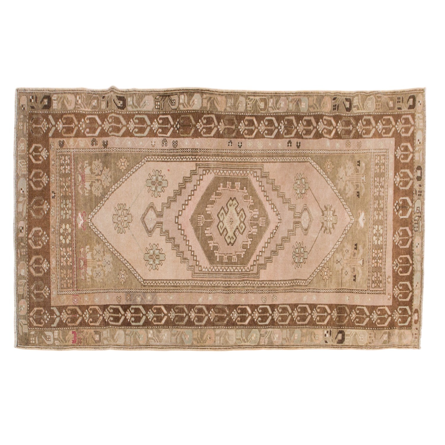 Area Rug,Turkish Rug,Vintage Rug, 4'5 x 7'8 ft, Handmade Rug,Oushak Rug gallery