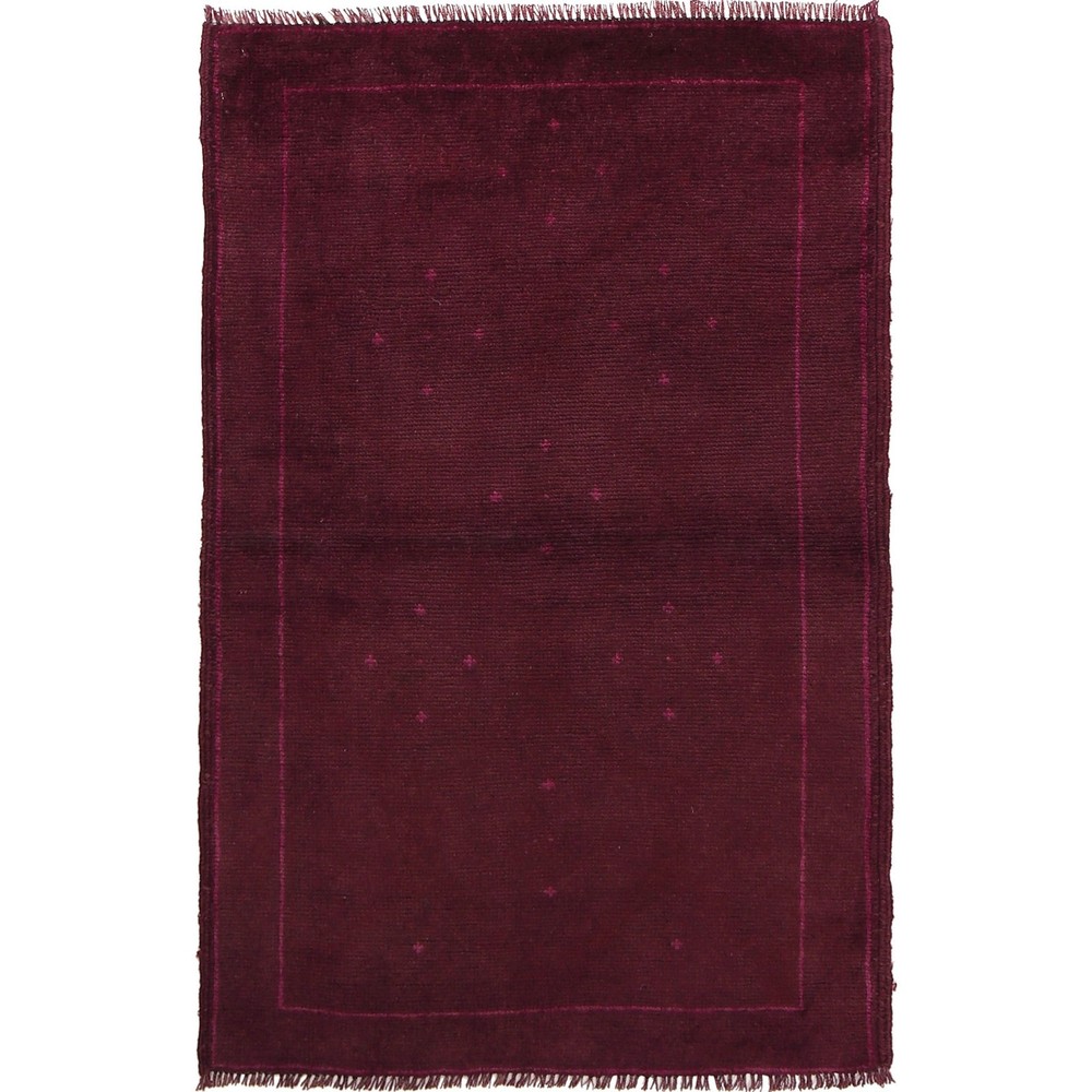 Overdyed Carpet Distressed Oriental Area Rug 4.6x2.8 ft