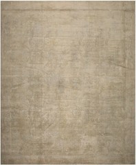 Solid Ivory Abstract Field Antique Warm Light Room Size Indian Lahore Carpet