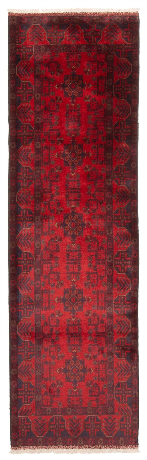 2'9" x 9'8" Vintage Hand-knotted Runner Rug Traditional Oriental Wool Carpet gallery