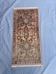 2×4 Vintage Afghan Turkoman Bukhara Wool Rug Handmade Soft Rare Laundry Rug