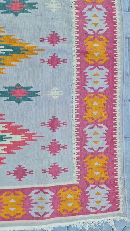 monastery kilim, Antique kilim 4x5, geo rug, colorful kilim, kilim rug gallery