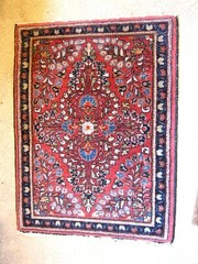 ANTIQUE 1930 ESTATE FULL PILE RUG AMAZING COLORS