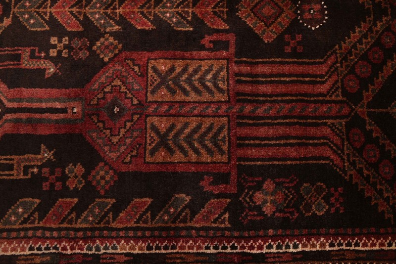 Vintage Hand-knotted Runner Rug 4'0" x 9'10" Traditional Oriental Wool Carpet gallery