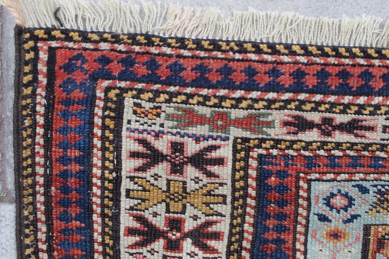 Antique Worn Hand Made Traditional Oriental Wool Gold Yellow Large Rug 180x132cm gallery