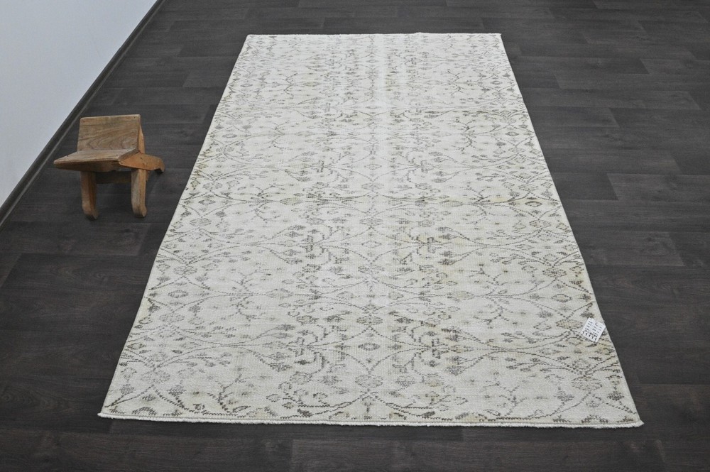 Oushak Turkish Vintage Rug 5x8 Kilim Rug Anatolian Handmade Boho Decor BEIGE