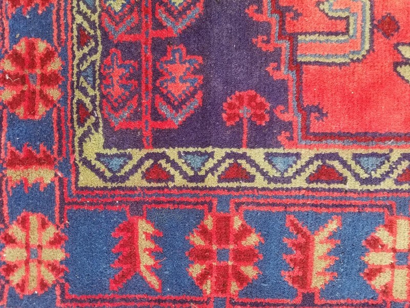 Vintage Traditional Handmade Caucasian Kazak Wool Multicolor Rug 206x146cm gallery