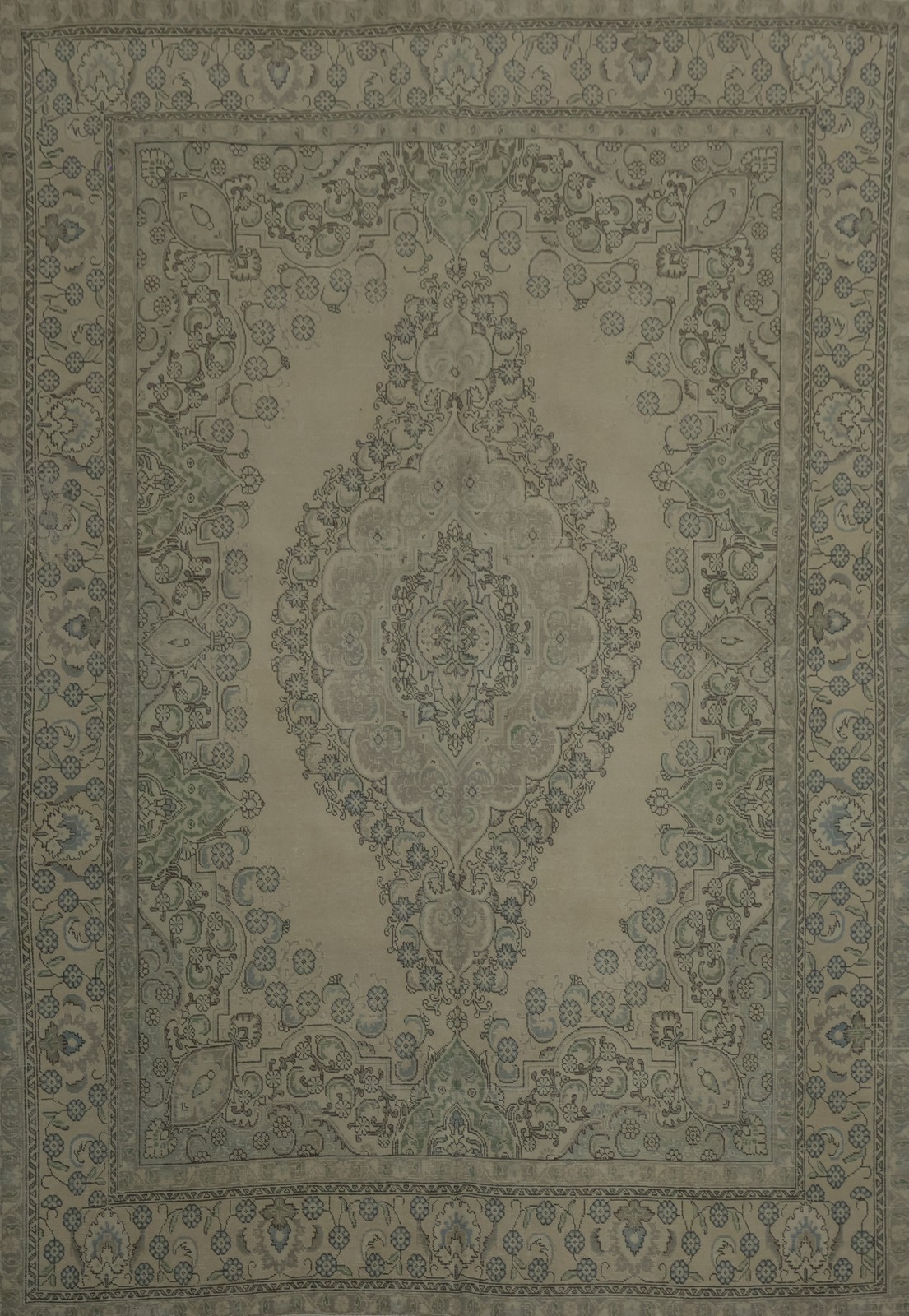 Elegantly Crafted Handmade Area Rug 9x13 Medallion with Intricate Floral Design gallery