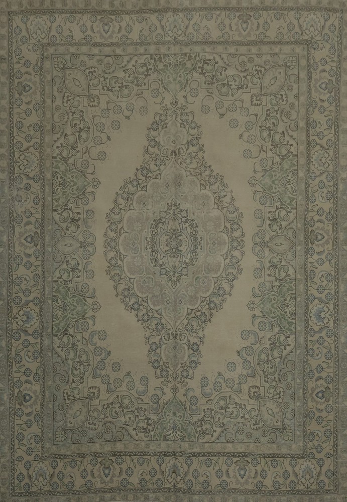 Elegantly Crafted Handmade Area Rug 9x13 Medallion with Intricate Floral Design