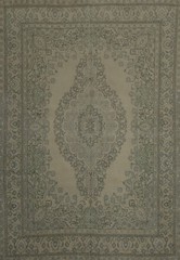 Elegantly Crafted Handmade Area Rug 9×13 Medallion with Intricate Floral Design