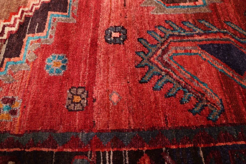Vintage Hand-Knotted Area Rug 4'10" x 8'10" Traditional Oriental Wool Carpet gallery