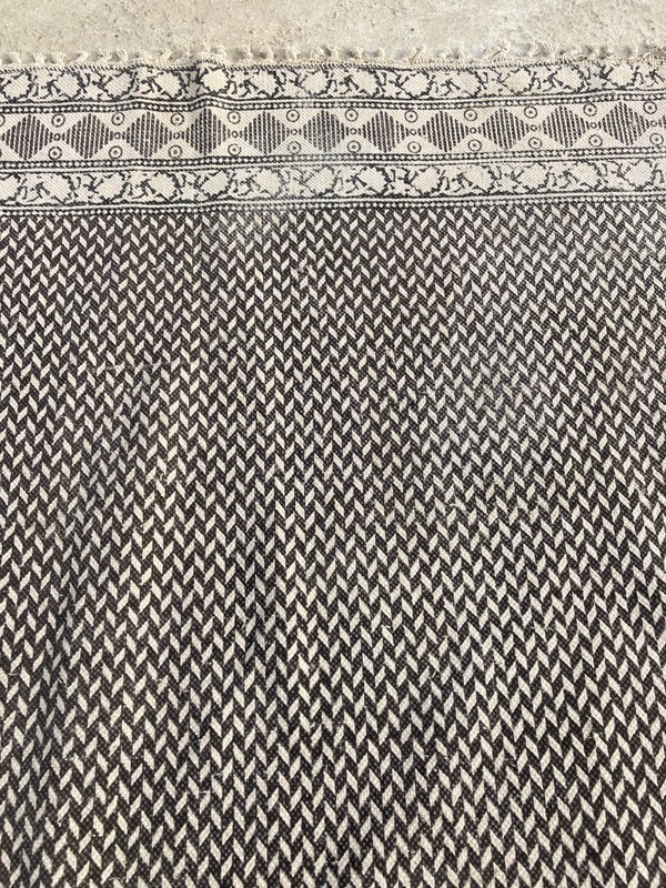 Vintage Handmade Pakistan Geometric Wool Kilim Rug 201x150 cm gallery