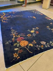 Vintage Striking Art Deco Chinese rug 11’6” X 8’9”