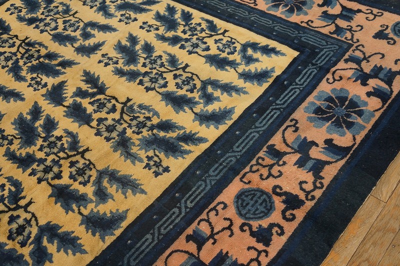 7'x7' Antique Chinese - Mongolian Knotted Square Rug gallery