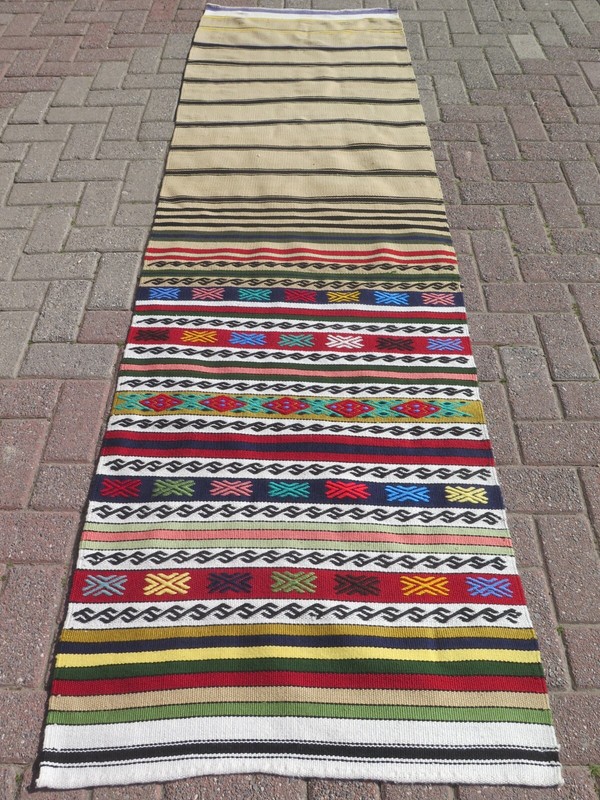 Rug Runners, Turkish Kilim Runner, Aisle Rug, Hallway Rug, Stairs Kelim 30"X100" gallery