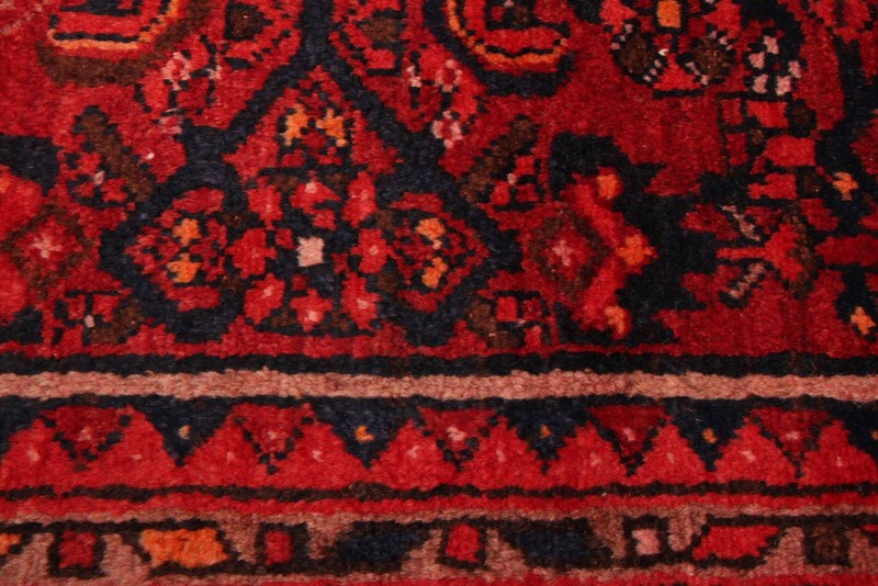 Vintage 4'1" x 7'4" Traditional Hand Knotted Vegetable Dye Wool Area Rug gallery