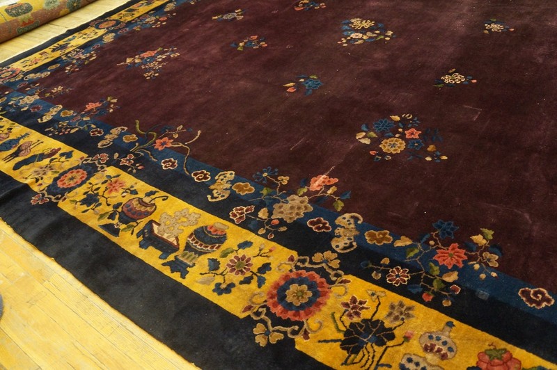 15X25 Antique Chinese Art Deco Wool Area Rug 1920 gallery