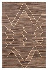 Vintage Hand Woven Area Rug 6’8″ x 9’8″ Traditional Wool Oriental Carpet