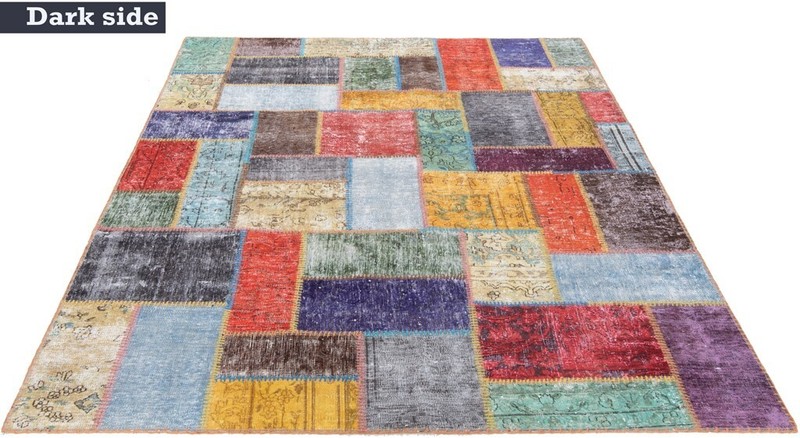 Patchwork 205x152 cm Hand Knotted Oriental Rug Vintage Carpet gallery