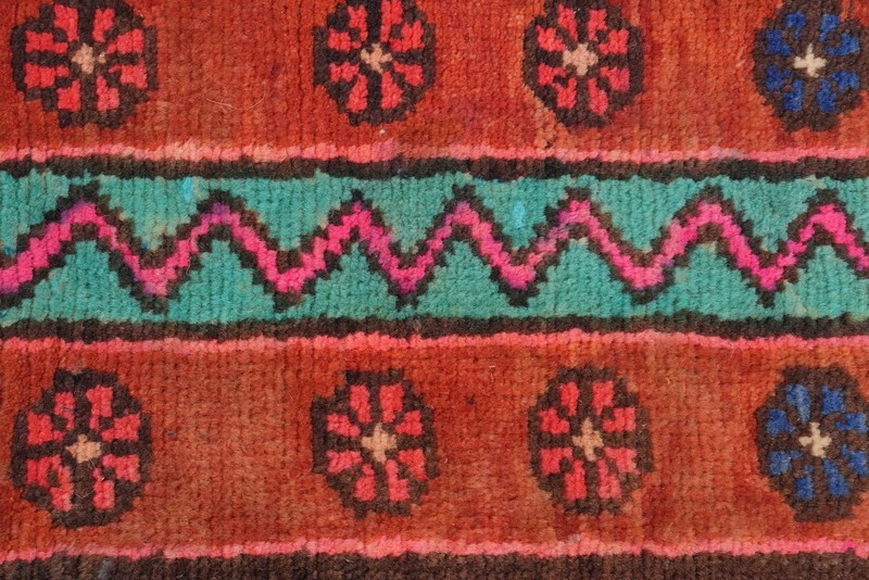 Brown/ Rust Vintage Geometric Traditional Area Rug 5x10 ft Hand-knotted Wool gallery