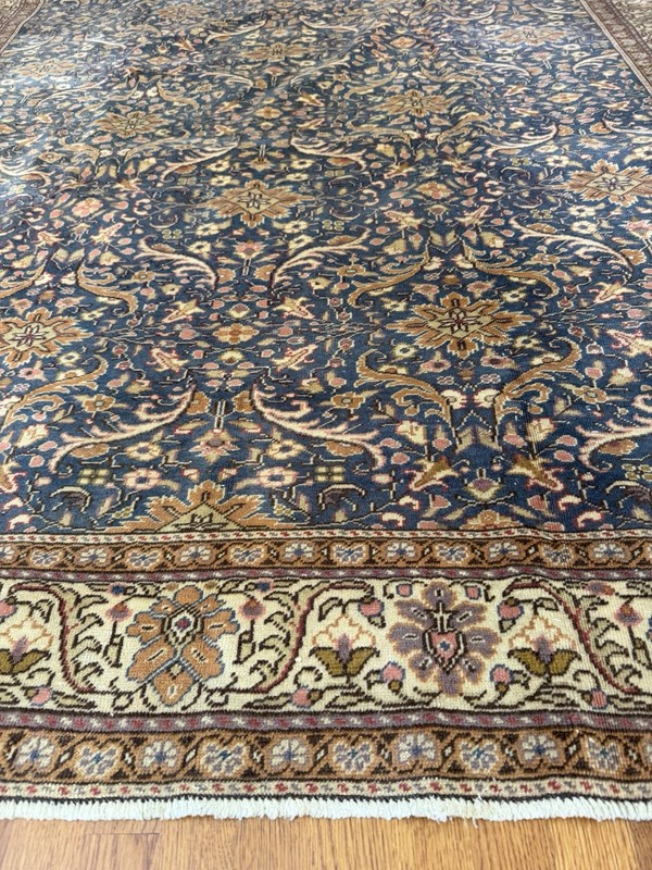 Antique Turkish Kayseri Bunyan Rug 6.5x10 ft Handwoven Wool Oriental Carpet gallery
