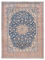 Traditional Vintage Hand-Knotted Area Rug 8’6″ x 11’2″ Oriental Wool Carpet