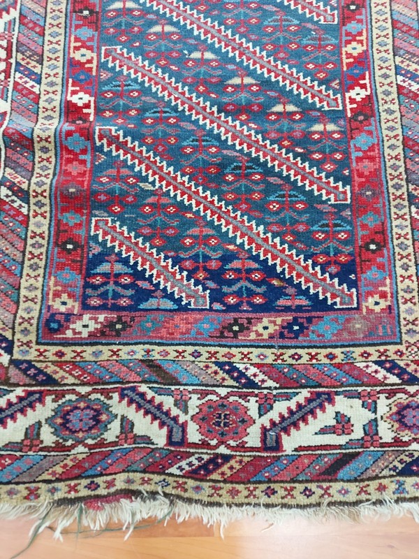 Antique Persean Tebbriz Rug Oriental 200 Years Old Unique Rug Fragment Rug gallery