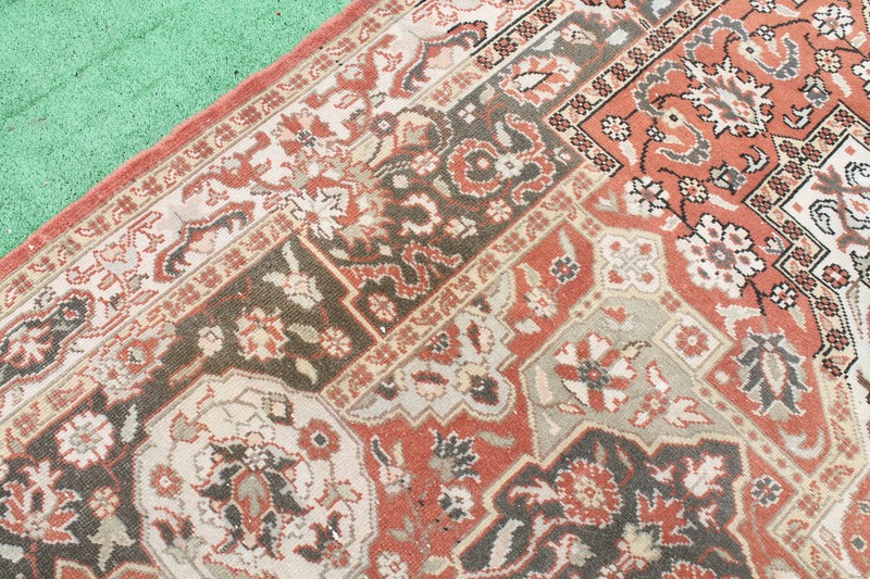 Turkish Rug 77''x114'' Vintage Light Muted Color Rug Oushak Carpet 196x292cm 6x9 gallery