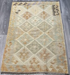 Vintage Kilim Traditional Hand Made Oriental Wool Kilim 5ftx3.2ft 148cmx100cm