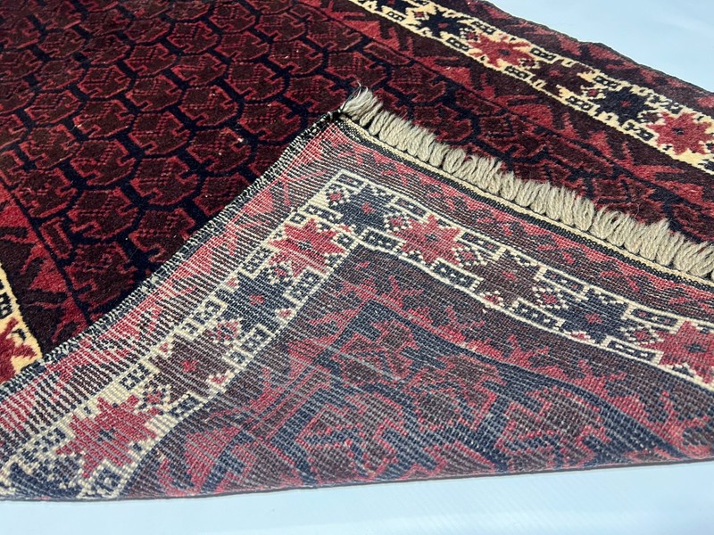 2'3 x 6'0 ft Vintage Turkish Tribal Hand Knotted Wool Rug Geometric Nomadic Rug gallery