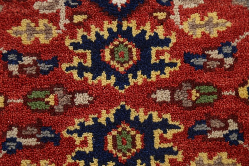 Geometric Heriz Serapi Indian Runner 2' 6" x 9' 7" Rug Hand-knotted Wool Carpet gallery