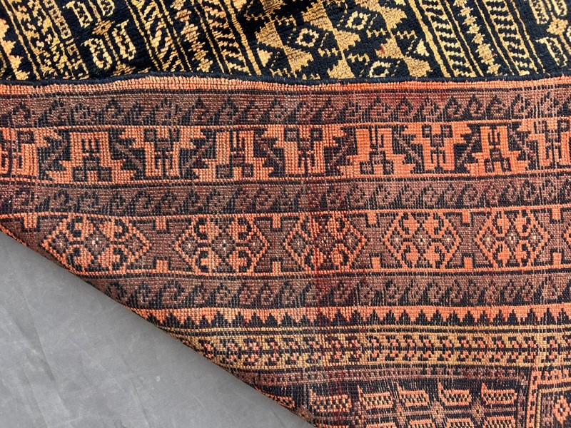 Black Turkish Prayer Rug 3x5 Antique Hand Knotted Tribal Faded Anatolian Wool ru gallery