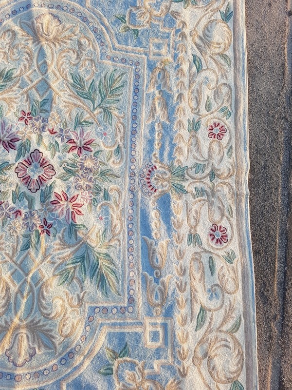 Vintage Hand Woven Traditional Kashmiri Multicolor Kilim Rug Carpet 200x141 cm gallery