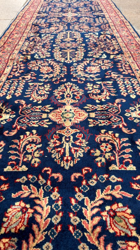 2'7'' x 13'1'' Vintage Rug Runner Carpet Natural Village Handmade Rug.SKU:P1763 gallery