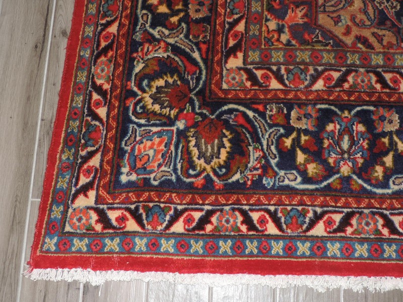 10x13ft. Vintage Sarouk Medallion Wool Room Size Rug gallery