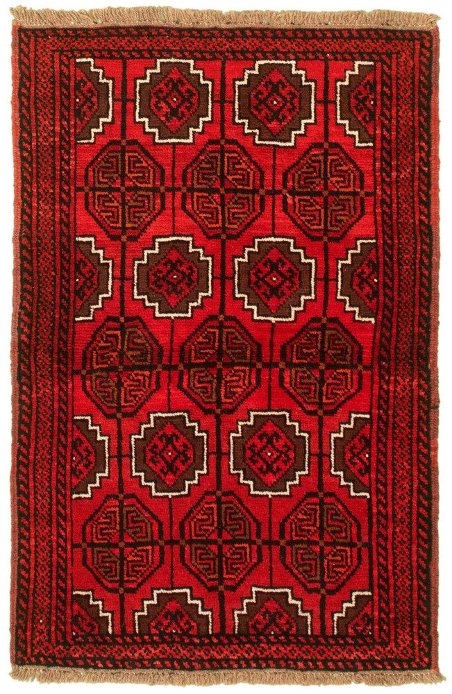 Vintage Hand-Knotted Carpet 3'4" x 5'5" Traditional Oriental Wool Area Rug