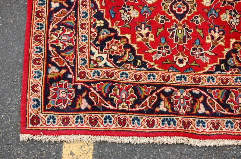 NATURAL WOOL Old Oriental Rugs,Hand Woven,knotted size Approximately 2' 5" x 10' gallery