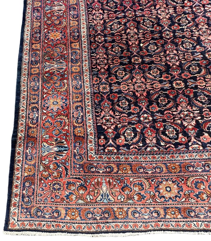 11X14 Antique Traditional Rug Exceptional Fine Weave Navy 338cm x 419cm C.1910 gallery