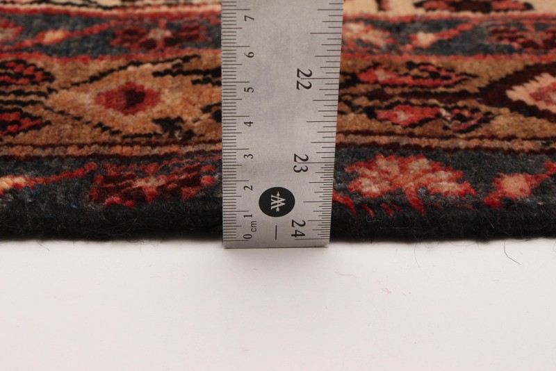 3'11" x 11'2" Vintage Hand-knotted Runner Rug Traditional Oriental Wool Carpet gallery