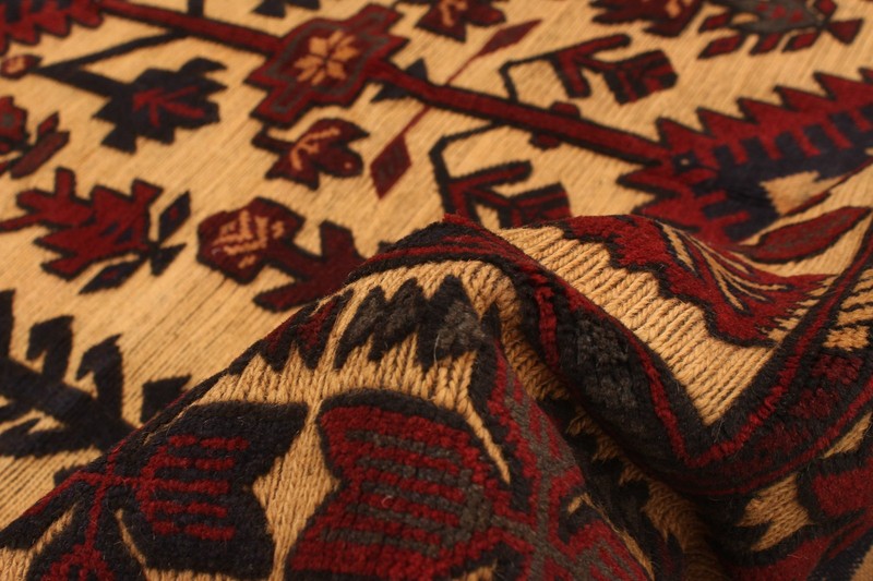 Vintage Traditional Hand-Knotted Area Rug 4'2" x 6'3" Oriental Wool Carpet gallery