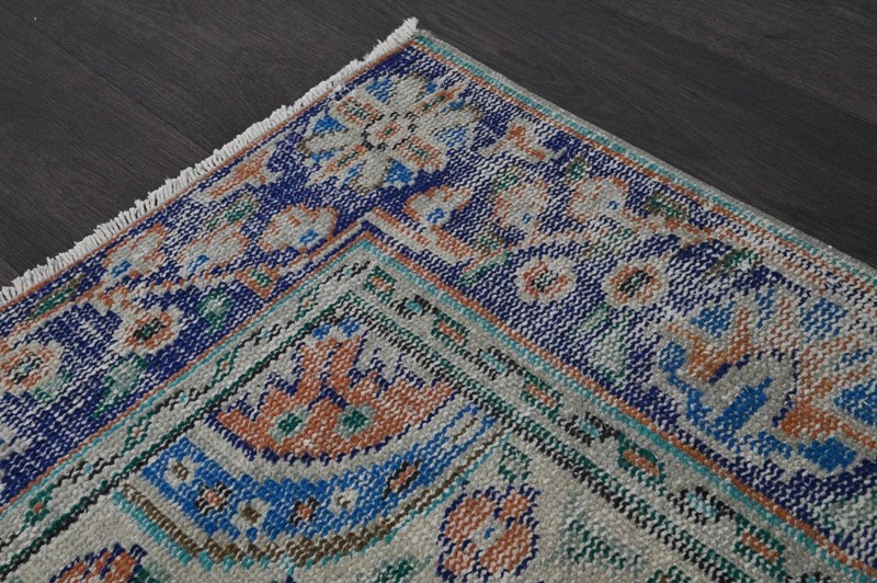Oushak Turkish Vintage Rug 6x9 Kilim Rug Anatolian Handmade Boho Decor ORANGE gallery