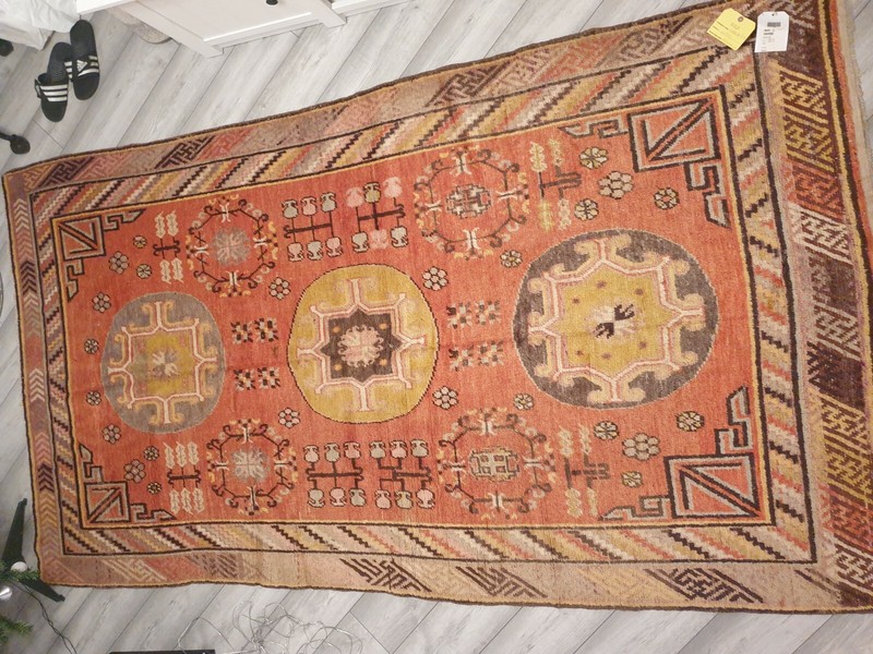 Antique Samarkand Hand Cnotted Carpet Handmade -70% #ListingsInLights gallery
