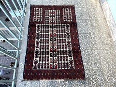 Antique Afghan Hand Knotted Vintage Wool 3x5Ft Rug Tribal Oriental Prayer Carpet